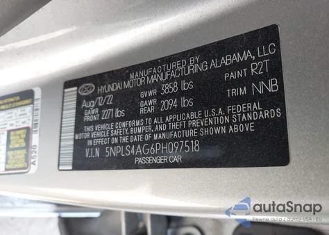 2023 Hyundai Elantra Sel from USA, damaged, VIN 5NPLS4AG6PH097518